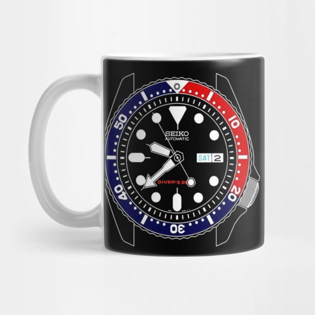 Seiko Pepsi Skx Automatic Watch by AdventureWizardLizard